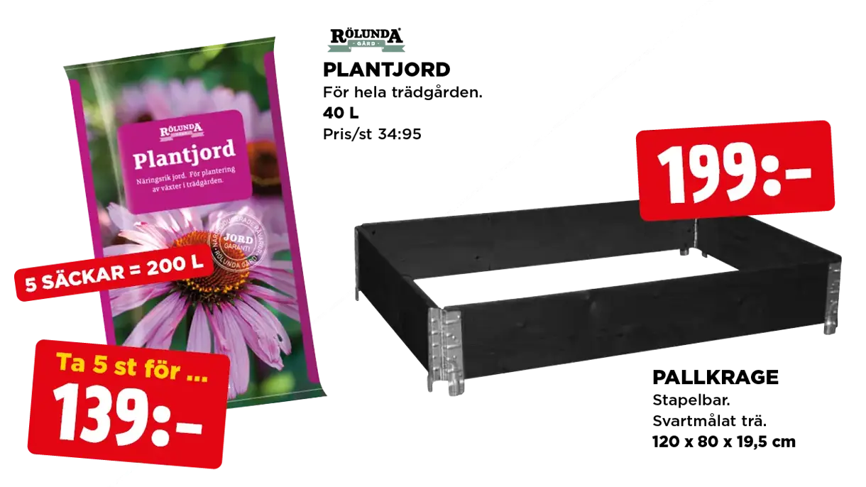 Plantjord & pallkrage kampanj v.17-18