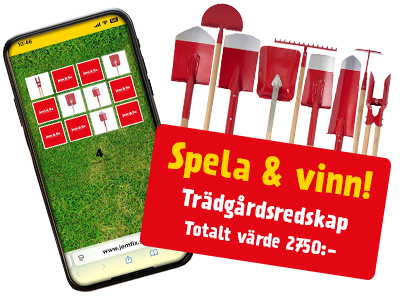 Spela & vinn trädgårdsredskap
