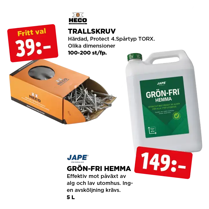 Trallskruv & grönfri kampanj v.15-16